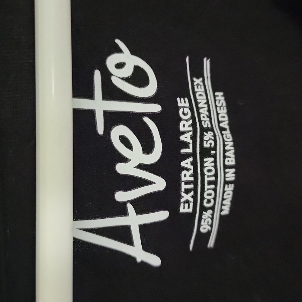 New Upcycled Bleach Stencil Black Cotton XL Bibbity Bobbity Aveto Shirt - Picture 4 of 4